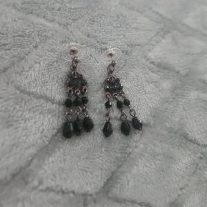 Black drop earrings